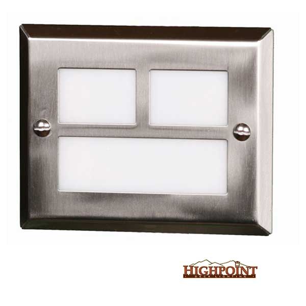 Highpoint Mt. Evans Recessed Step Lights - Stainless - The Deck Store USA