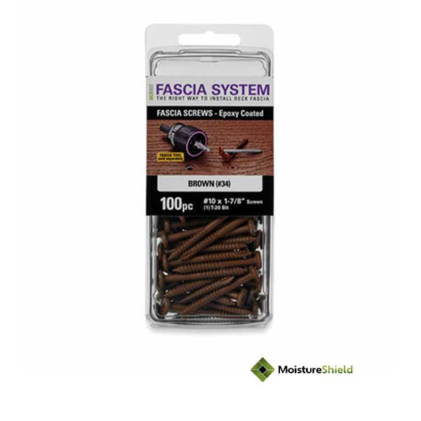 MoistureShield Epoxy Fascia Screws - 100pc Box