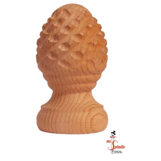 Mr. Spindle 4" Pineapple Finial with Rings at The Deck Store USA