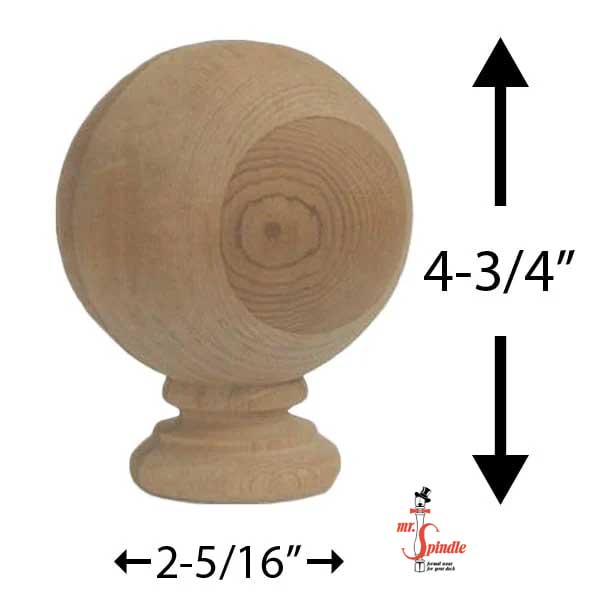 Mr. Spindle Madison Finials Measurements - The Deck Store USA