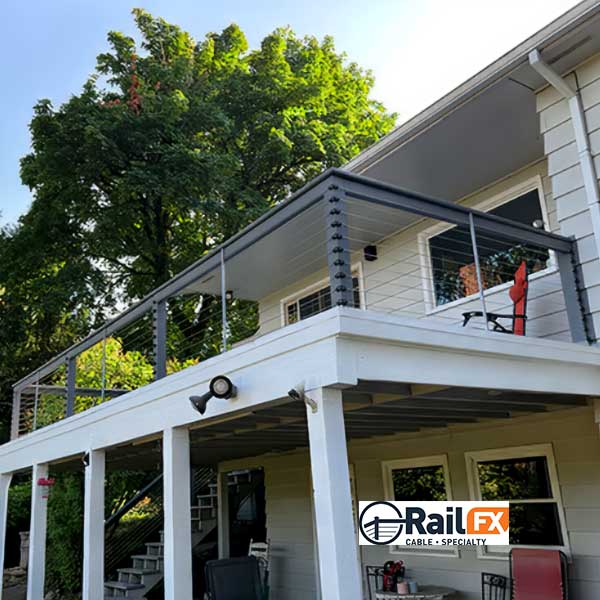 RailFX Express Mount Cable Rail Installed - The Deck Store USA