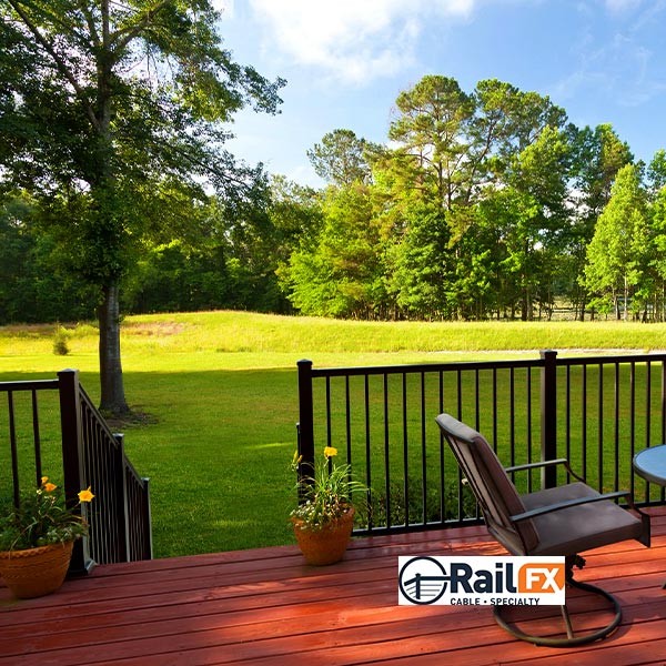 RailFX Oasis Picket Rail On Deck