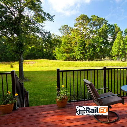RailFX Oasis Picket Rail On Deck