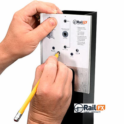 Oasis Picket Rail Post Template In Use