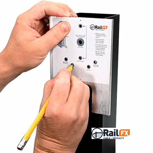 Oasis Picket Rail Post Template In Use