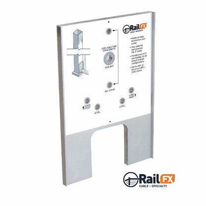 Oasis Picket Rail Post Template