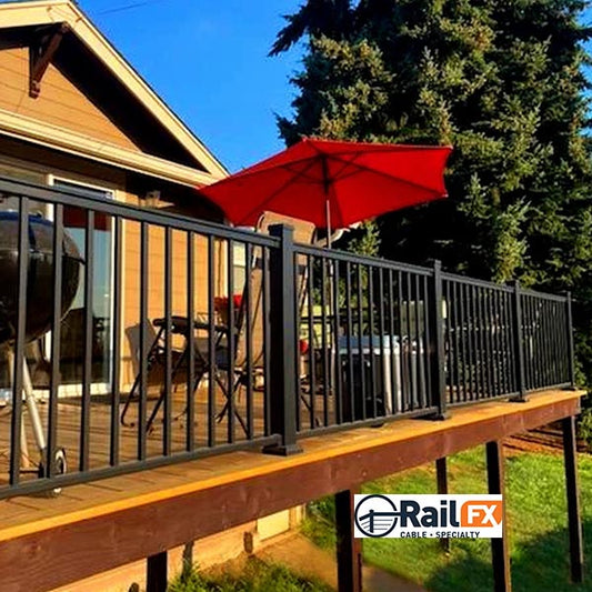 RailFX Oasis Picket Rail Posts Installed