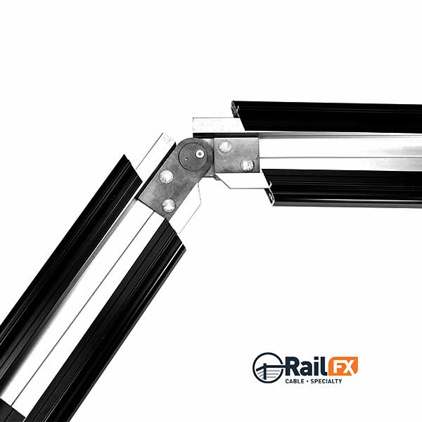 RailFX Series 200 Universal Multi-Angle Splice Installed Bottom View at The Deck Store USA