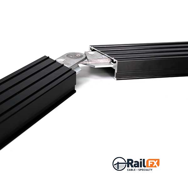 RailFX Series 400 Rail Universal Multi-Angle Splice Installed - The Deck Store USA