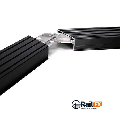 RailFX Series 400 Rail Universal Multi-Angle Splice Installed - The Deck Store USA