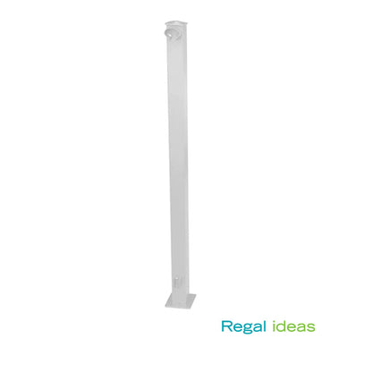 Urban Rail End Post - Textured White
