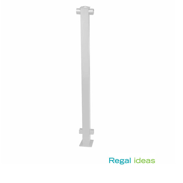 Urban Rail Line Post - Textured White