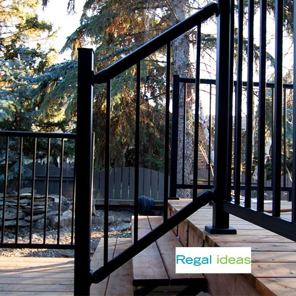 Urban Rail Stair Brackets Installed