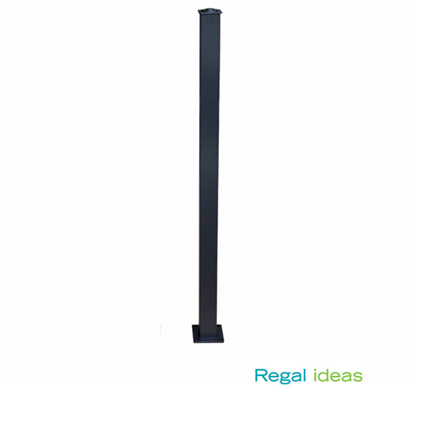 Urban Rail Stair Post - Textured Black