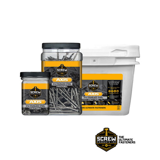 AXIS 305 Stainless Structural Wood Screw Packaging