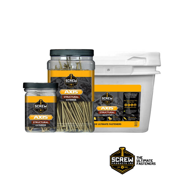 AXIS Exterior Structural Wood Screw Packaging