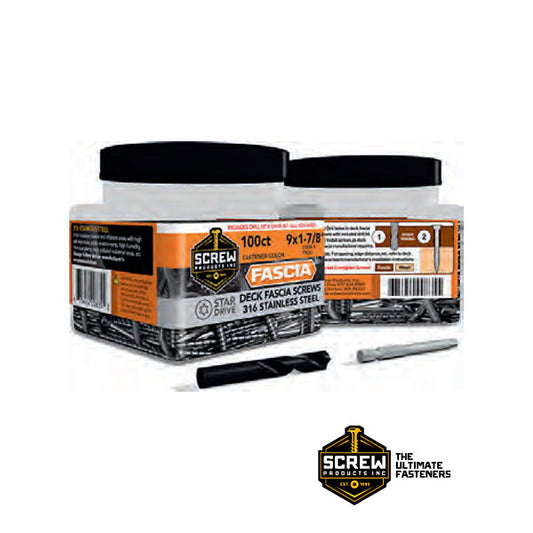 Screw Products Stainless Fascia Screw Packaging