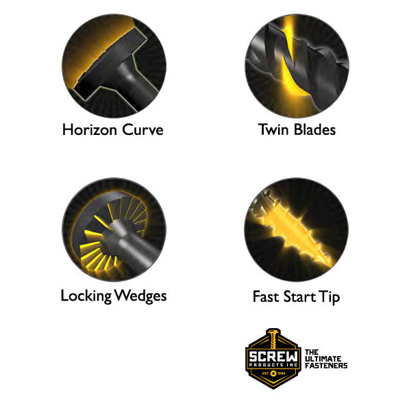 NOVA Structural Lag Screw Features