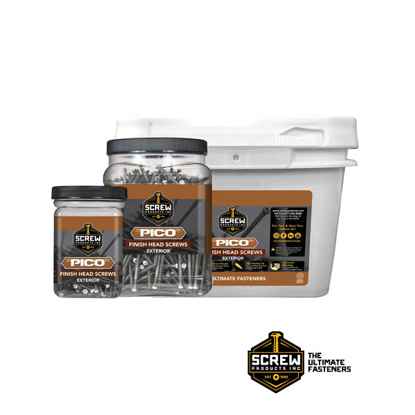 Pico White Finish Head Screw Packaging