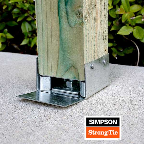 Simpson Strong-Tie ABW Adjustable Post Base - The Deck Store USA
