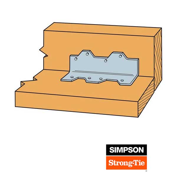 Simpson Strong-Tie L70Z 7" L-Angle Illustration - The Deck Store USA