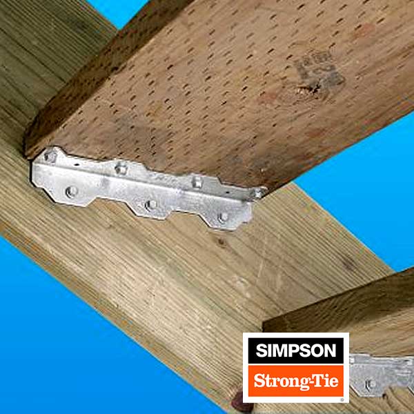 Simpson Strong-Tie TA10Z Staircase Angles Installed - The Deck Store USA