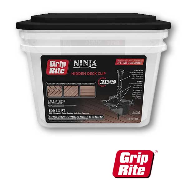 Grip-Rite Ninja Hidden Deck Clips