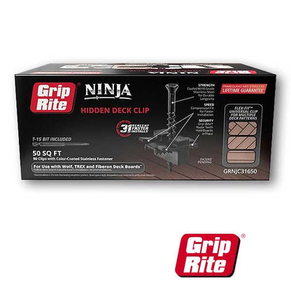 Grip-Rite Ninja Hidden Deck Clips