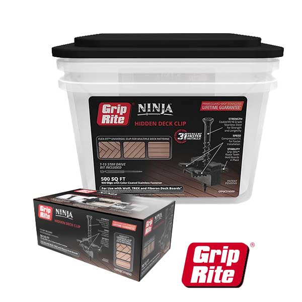 Grip-Rite Ninja Hidden Deck Clips