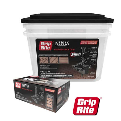 Grip-Rite Ninja Hidden Deck Clips