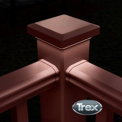 Trex 24V 4x4 Post Cap Light - Vintage Lantern On Post