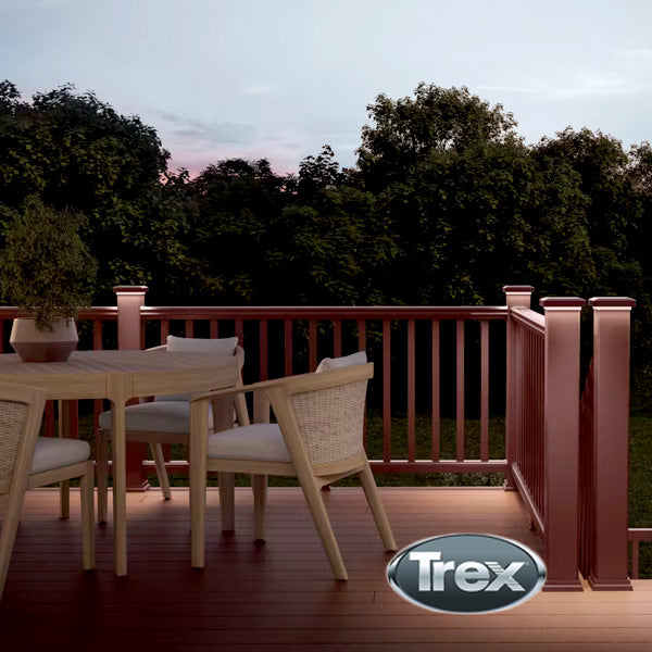Trex 24V 4x4 Post Cap Light - Vintage Lantern On Rail