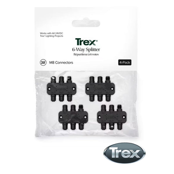 Trex 24V 6-Way Splitters - 4 Pack