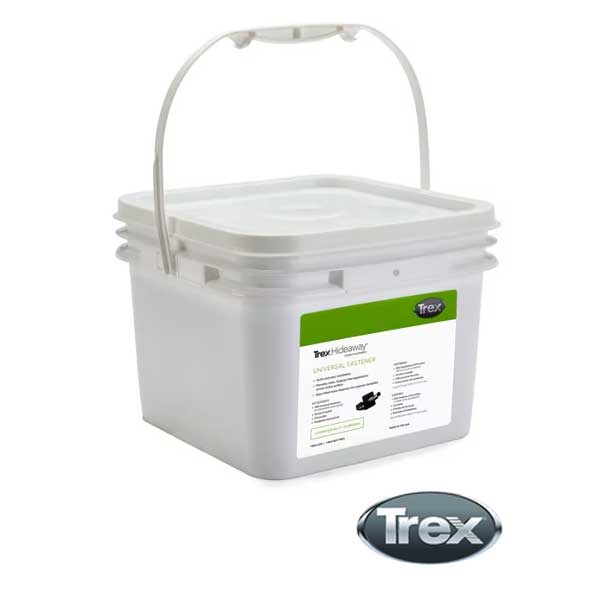 Trex Hideaway Universal Hidden Fasteners 900pc Bucket at The  Deck Store USA