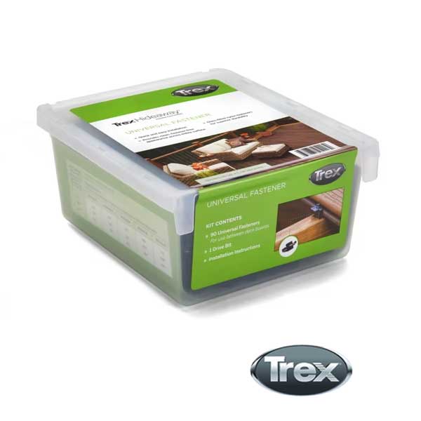 Trex Hideaway Universal Hidden Fasteners 90pc Box at The  Deck Store USA