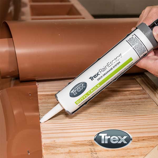 Trex RainEscape Butyl Caulk - Application - The Deck Store USA