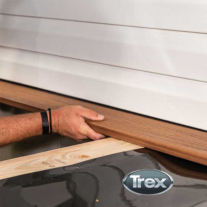 Trex RainEscape Wall Flash Final Installation - The Deck Store USA