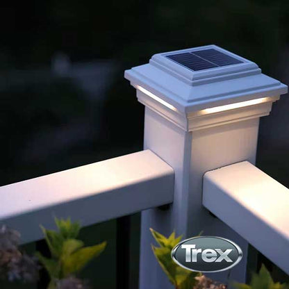 Trex Solar Post Cap Light On Corner Post