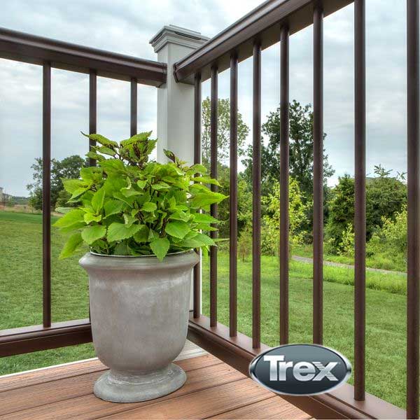 Trex Transcend Aluminum Balusters Installed - The Deck Store USA