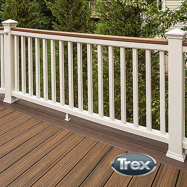 Trex Transcend Composite Balusters Installed - The Deck Store USA