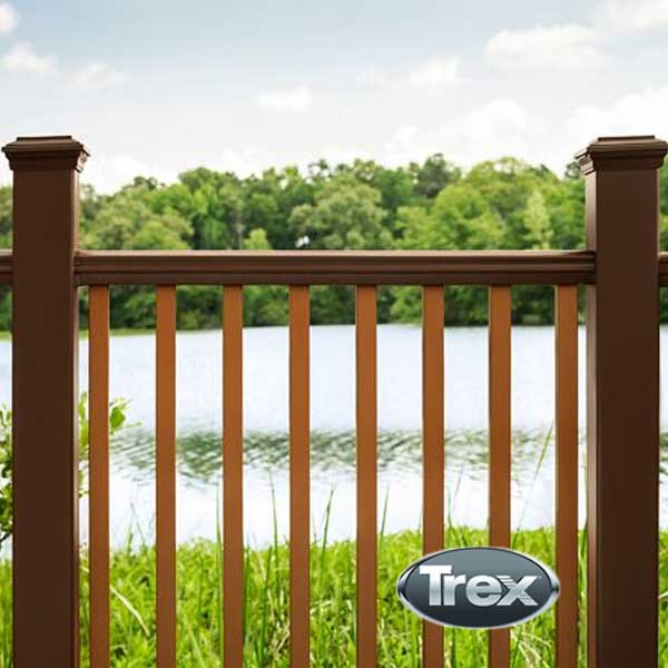 Trex Transcend Crown Top Rail Installed - The Deck Store USA