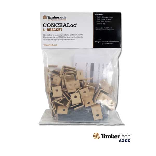 Concealoc Clip Timbertech/Azek CONCEALoc L-Brackets - The Deck Store USA