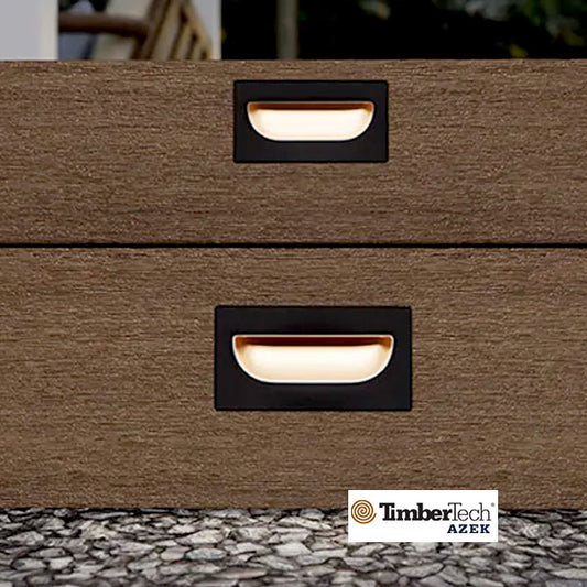 Timbertech Recessed Riser Lights - Matte Black