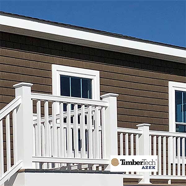 Statement PVC Rail Kits With Square Balusters Installed