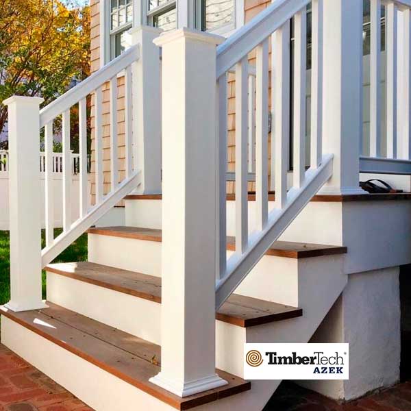 Pvc Posts Entry Timbertech/Azek Statement PVC Rail Post Caps – The Deck Store USA