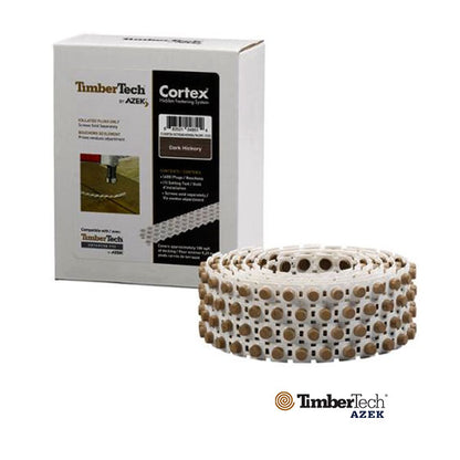 Timbertech/Azek 400pc Collated Cortex Plugs - Dark Hickory