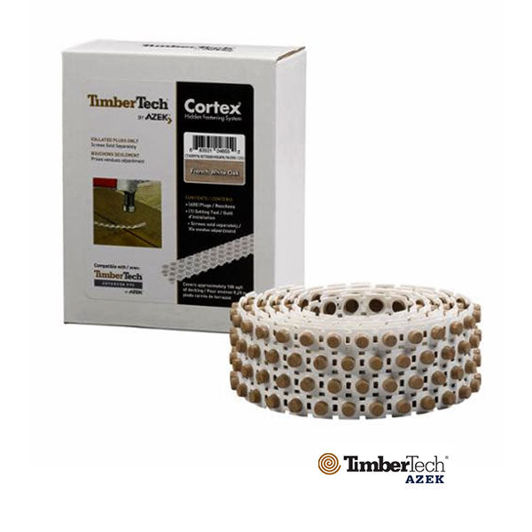 Timbertech/Azek 400pc Collated Cortex Plugs - French White Oak