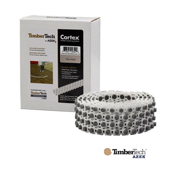 Timbertech/Azek 400pc Collated Cortex Plugs - Slate Gray