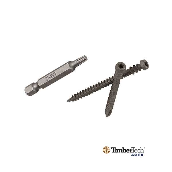 Timbertech TOPLoc Screws For Composite - Dark Gray - The Deck Store USA