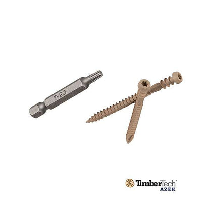 Timbertech TOPLoc Screws For Composite - Sand - The Deck Store USA